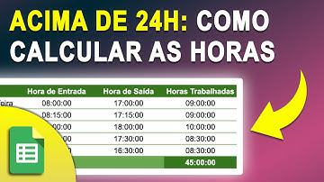 Google Sheets: Como calcular Horas Trabalhadas no Google Planilhas