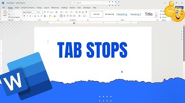 How to use and Set Tab Stops in Word