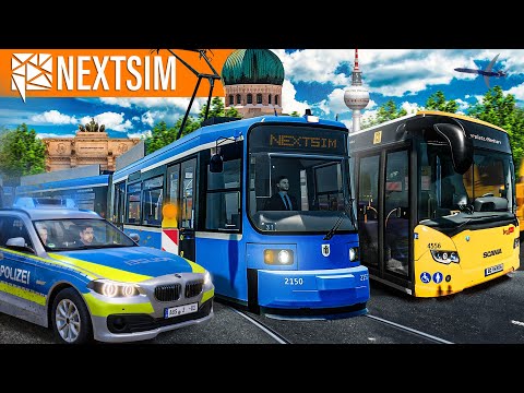 NextSim 21: POLIZEI, BUS und TRAM - neues zu TramSim, The Bus, Trucks, Straßenmeisterei und mehr!