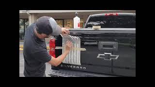 How to apply large vinyl decals, graphics or stickers to vehicle with recessed areas - DIY Tutorial