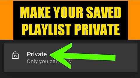 how to make your saved playlists private on youtube (simple)