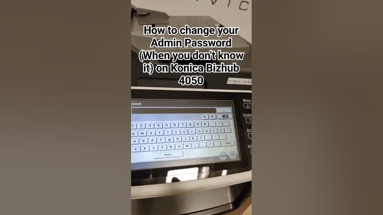 How to change your Admin Password (When you don