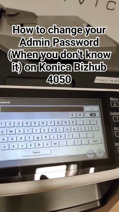 How to change your Admin Password (When you don