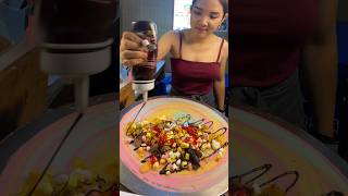 How To Make Rainbow Crepes - Thai Street Food 😋