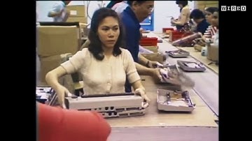 Original footage Commodore 64 assembly line factory (1983)