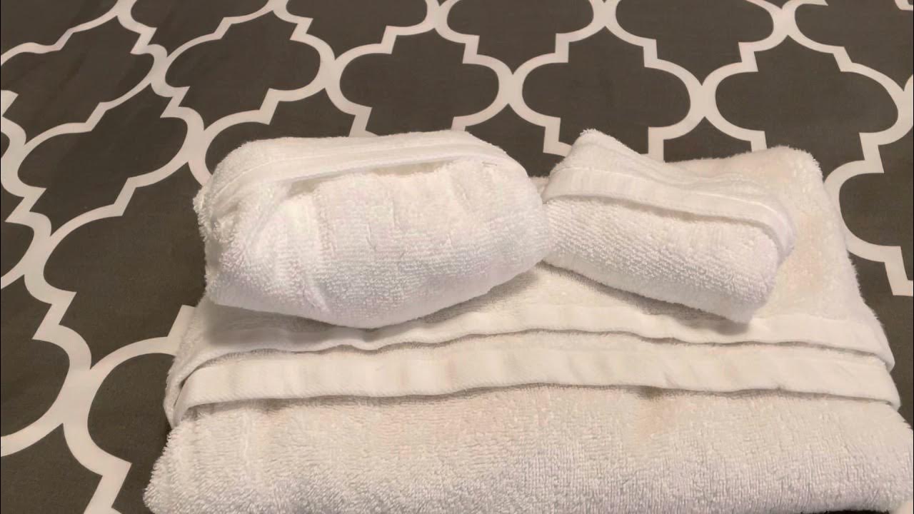 Simple ways to fold bath, face and hand towels 