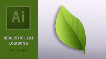 How to Draw Realistic Leaf in Adobe Illustrator | #howto   #illustrator #drawing #leaf #tutorial