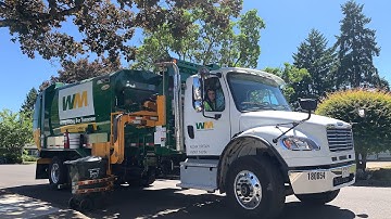 Waste Management Freighliner M2 Labrie Automizer Helping Hand Garbage Truck!!