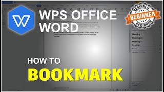 WPS Office How To Bookmark Tutorial screenshot 5