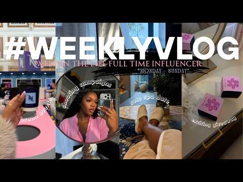 #weeeklyvlog : life as a full time influencer, back on YouTube, giveaway valued at 17K!