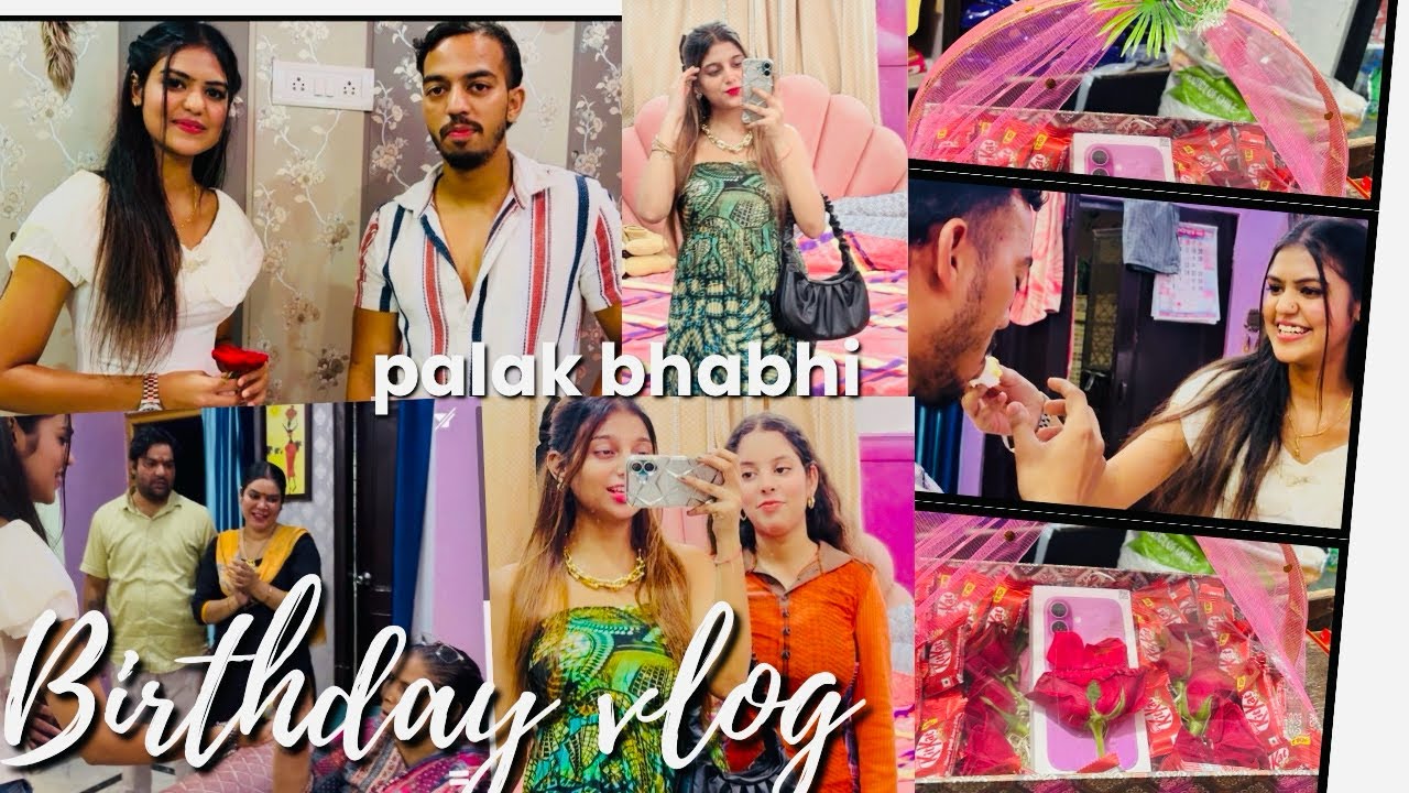 Chirag ne kiya palak bhabhi ko surprise 😍 gift 🎁 kiya iphn16 🤳#birthday vlog 🎂#2025 @Vloggerishaa 