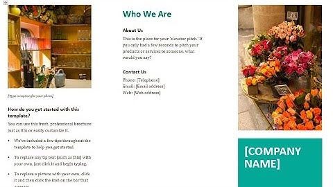 Word 2013/2016 - Hướng dẫn Tạo Tờ Rơi Quảng Cáo Brochure Chuyên nghiệp