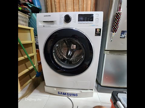 08-05-2024 ซ่อมเครื่องซักผ้า ฝาหน้าSamsung 8kg.รุ่น WW80J54E0BW ยางขอบประตูขาด