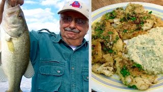 Fishing for a Platter of Fish Piccata
It’s a spring day here at Lake Ketchabigwon. I saw this recipe on line. Who ever heard of FISH piccata? I never did. Chicken piccata, veal piccata. So why not fish piccata? I shopped for all the ingredients. All I need to do collect some fish, and I’d love to have you join me. See the fishing tackle used, the recipes and the music credits.
This recipe was inspired by the recipe I found here: http://www.foodnetwork.com/recipes/melissa-darabian/fish-piccata-recipe.print.html?oc=linkback
Ingredients
Enough olive oil to cover bottom of large skillet
1 to 1½ pounds mild white fish fillets
Kosher salt and freshly ground black pepper
1 cup flour (I used almond flour)
½ cup white wine
2 lemons, juiced (I used 6 TBS)
2 to 3 tablespoons capers
5 tablespoons butter
2 tablespoons chopped fresh parsley
Directions
Heat the olive oil in a large sauté pan over medium-high heat. While the pan is heating, blot the fish dry with paper towels and season with salt and pepper. Dredge in the flour, shaking off any excess. (I used a plastic bag to apply the flour) Sauté the fish in the oil until just cooked through, about 4 minutes, flipping halfway through. Remove the fish to a platter. Deglaze the pan with the white wine, whisking for about 1 minute. Add the lemon juice and capers and stir. Add the butter and stir or whisk to incorporate to bring the sauce together. Pour onto the fish and garnish with the chopped parsley.
Fishing equipment:
The soft plastic lure is a 2 inch Zman SwimZ in Suicidal Rooster. It is on a 1/16 ounce lead jig head called a Mushroom Head from Gopher Tackle.
The spinning reel is a Pflueger Trion GX-5. This model is no longer made.
The line is SpiderWire, Ultracast, Invisi-Braid in 10 pound test, 2 pound monofilament equivalent.
The spinning rod is a tiny Daiwa SMC401ULFS Spinmatic-C SpinRod (4- Feet, Ultra Light, 1 Piece, 1-4 pound line test recommended). It can be found on Amazon, Fish USA, and other places.
The species of fish in Lake Ketchabigwon are largemouth bass, bluegill, white crappie, black crappie, yellow perch, channel catfish, and grass carp.
The boat is a Bass Hunter I ordered from Bass Pro Shops about 12 years ago. They no longer sell it. Also, this model is no longer available, but newer models like it are still sold. Check here: http://www.sportsmansguide.com/product/index/bass-hunter-ex-96-boat?a=670576&pm2d=CSE-SPG-15-PLA&utm_medium=PLA&utm_source=Google&utm_campaign=CI&ci_src=17588969&ci_sku=WX2*0186929000000&gclid=COz4v7CNocsCFQmQaQod EG4g
The background music is “Lemonade Summer” purchased from audioblock.com. Fishing for a Platter of Fish Piccata
