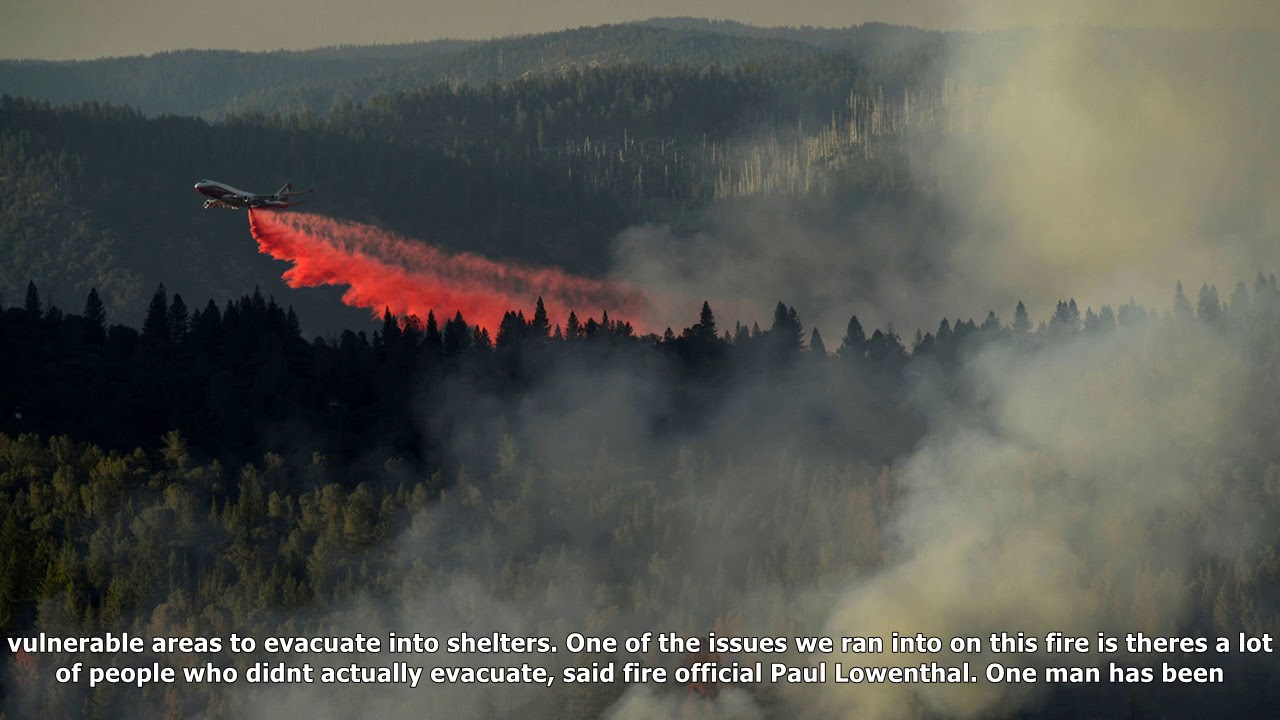 Thousands evacuated after huge wildfires in us - YouTube