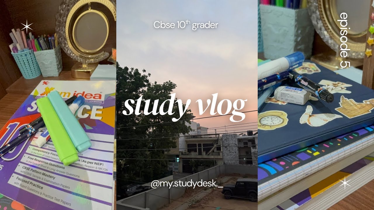 Study vlog 📚 🎀🌟 as a Cbse 10th grader 💘 - YouTube