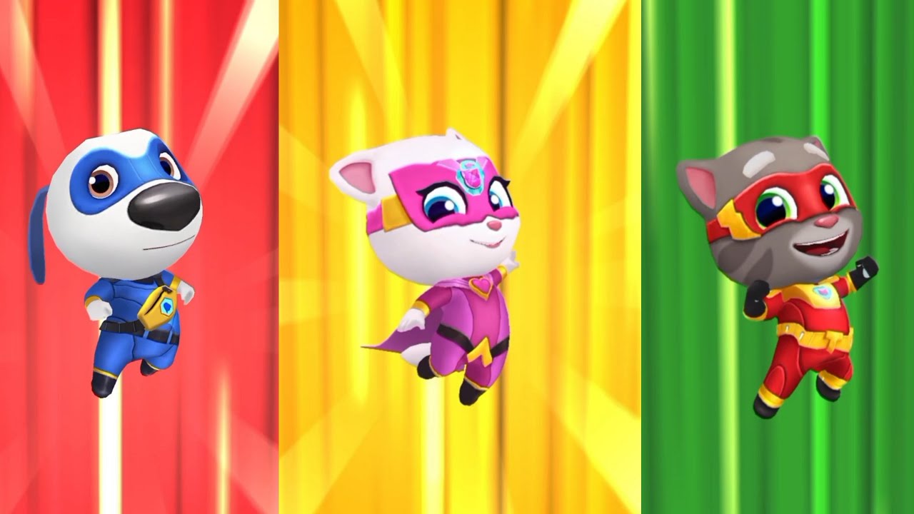 “Meet Our Three Heroes! 🦸‍♂️🔥 | Talking Tom Hero Dash”