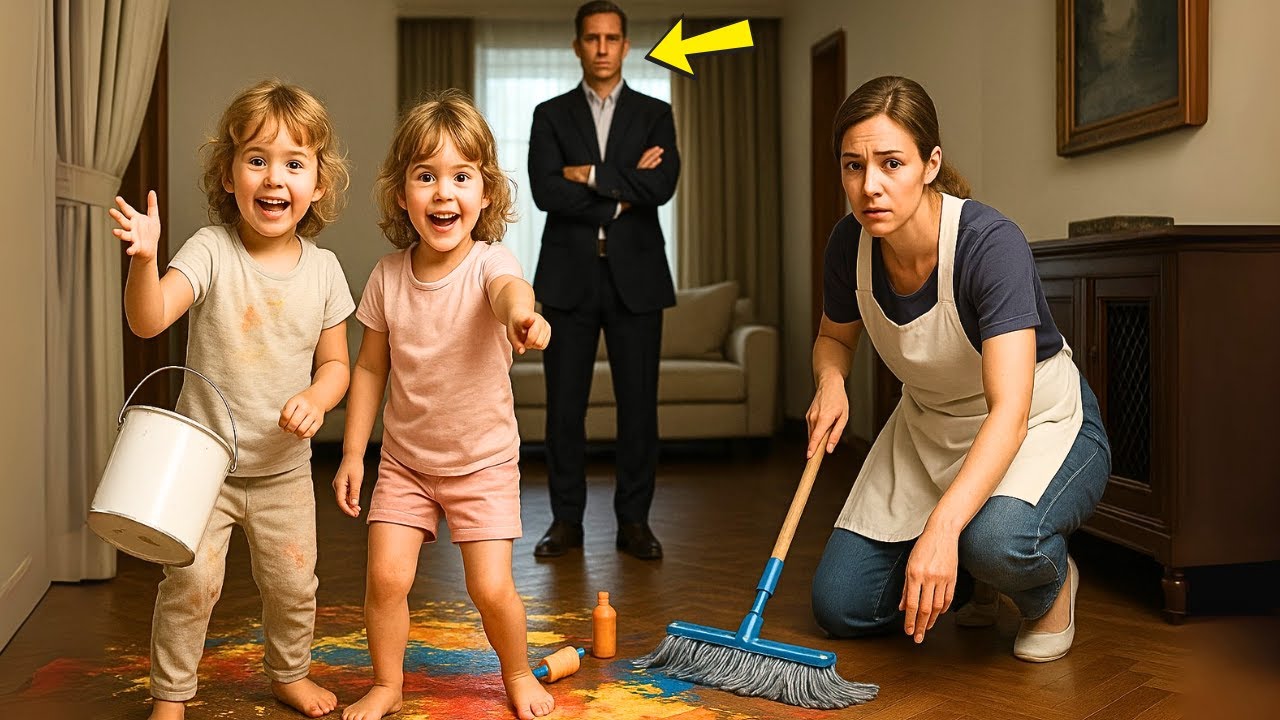 NINGUNA SEÑORA DE LIMPIEZA AGUANTABA A LAS GEMELAS DEL MILLONARIO… HASTA QUE ELLA LLEGÓ Y DIJO