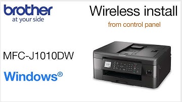 MFCJ1010DW wireless setup from control panel - Windows