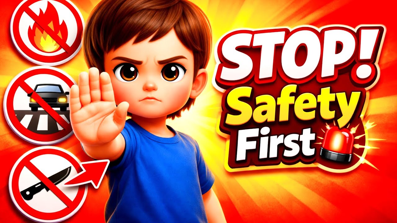 STOP! Safety Rules Every Kid Must Know 🚨 | Kids Safety Tips