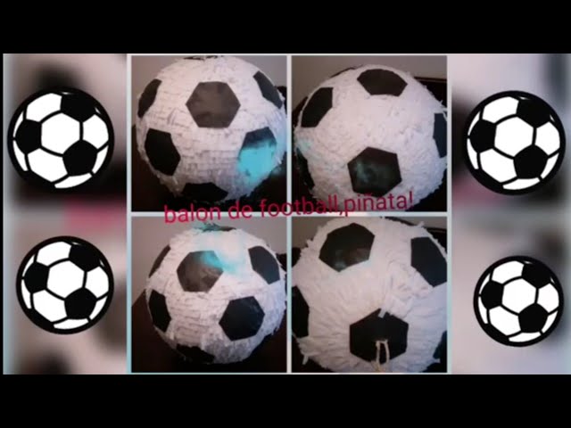 DIY Piñata Balón de Fútbol - Real Madrid #piñatas #piñatabalon  #piñatafutbol 