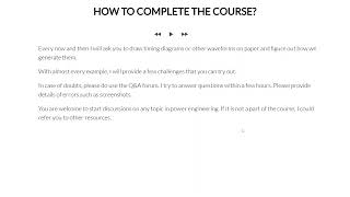 Lec 5: Tips on completing the course