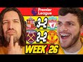 PREMIER LEAGUE WEEK 26 PREDICTIONS