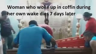 Ecuadorian woman who woke up during her wake dies after 7 days in hospital