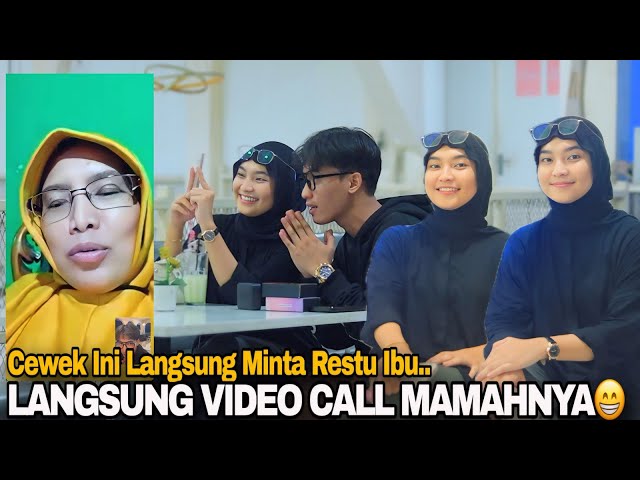 PRANK SHOLAWAT & NGAJI❗️SI MANIS INI LANGSUNG VIDEO CALL MAMAHNYA,MAMAHNYA NGERESTUI😍 class=