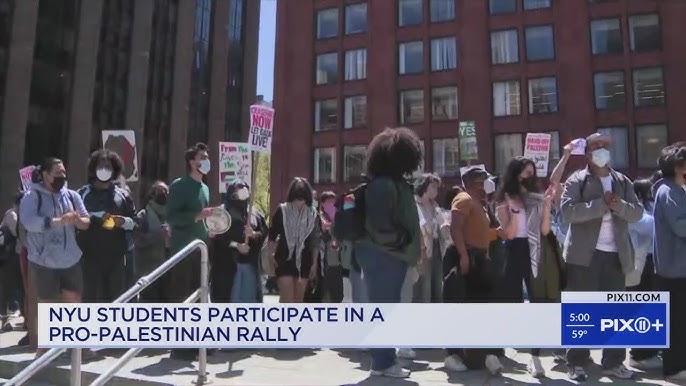 Nyu Students Participate In A Pro Palestinian Rally