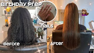 Dyeing my hair for the first time | Birthday prep 🌸🍓