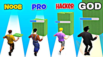 NOOB vs PRO vs HACKER vs GOD in Business Run 3D