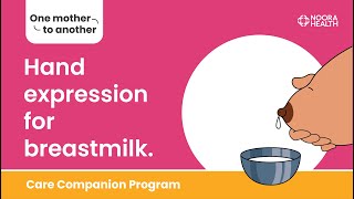 Hand expression for breastmilk