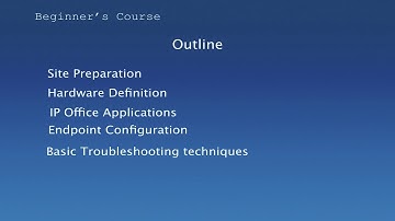 IP Office Beginners Course - ACIS Cert Prep