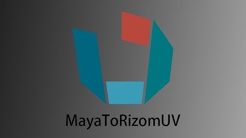 [Maya Tool]Demo of MayaToRizomUV in Maya2023