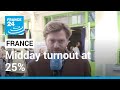 Midday turnout at 25% in first round of French presidential election • FRANCE 24 English