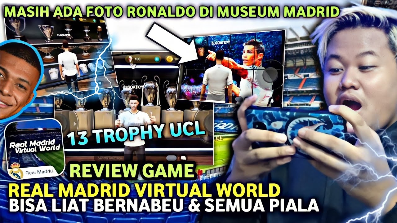 REVIEW GAME REAL MADRID VIRTUAL WORLD! BISA KELILING BERNABEU & LIAT SEMUA PIALA REAL MADRID!!