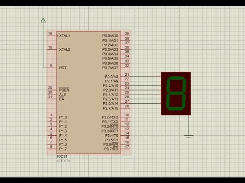 Interfacing 7 segment display with 8051 - YouTube