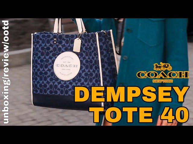 Coach Dempsey 40 Tote Bag - Denim Multi