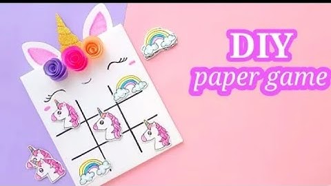 how to make unicorn board game/Diy paper game making/easy game with paper/paper craft/paper game
