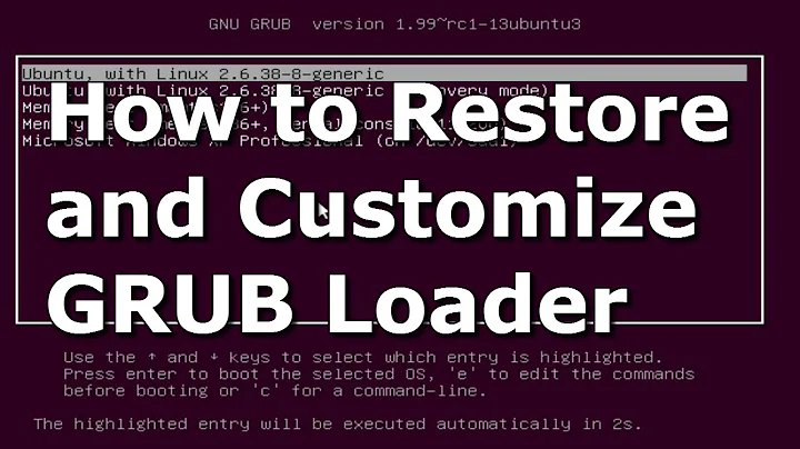 How to Restore and Customize Ubuntu GRUB Bootloader