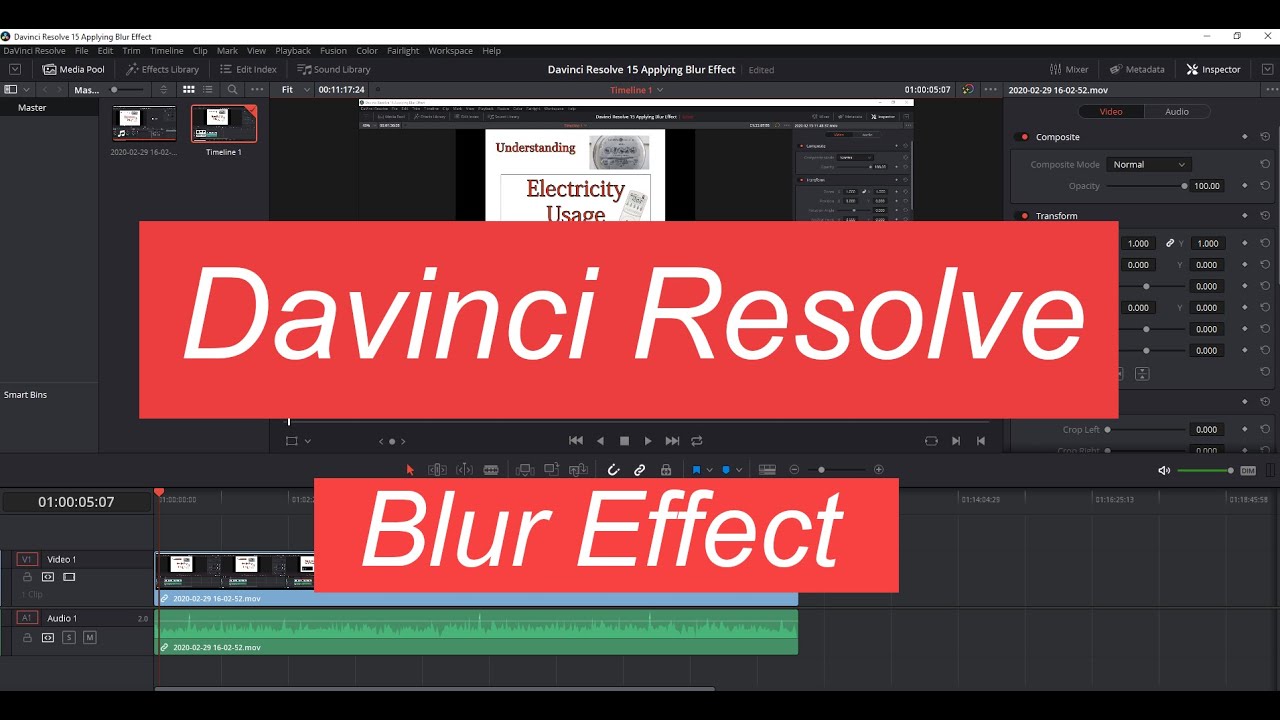 davinci resolve camera lens blur download