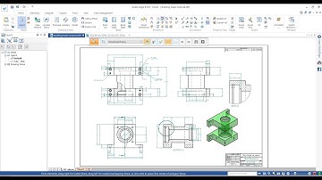 solid edge drafting tutorial-sheet setup-section view - detail view - detail dimensions - tolerances