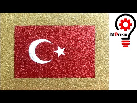 Kartondan ve Sim ile Bayrak Nasıl Yapılır | Türk Bayrağı Yapımı