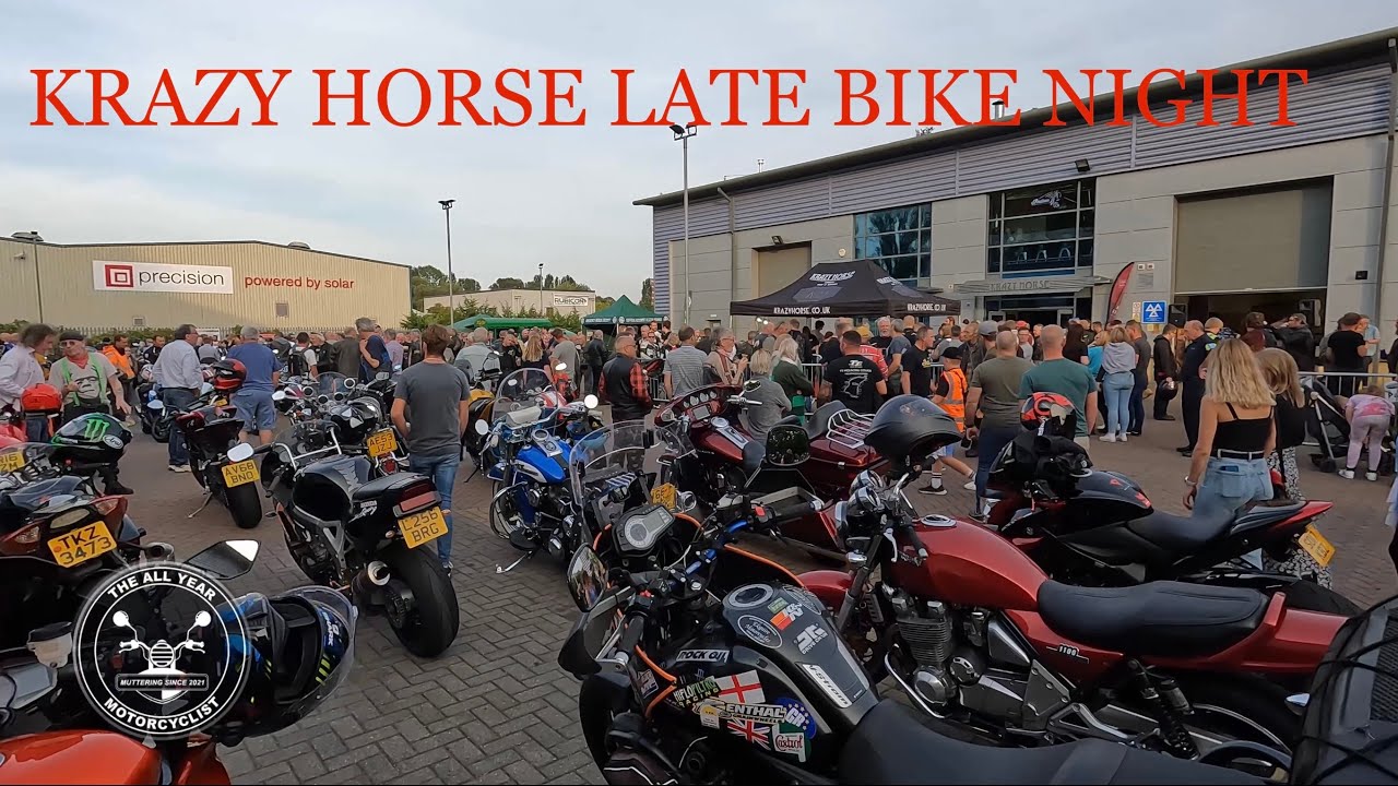 Royal Enfield Classic at Krazy Horse Bike Night - A noisy night & a short video