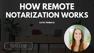 How Remote Online Notarization Works