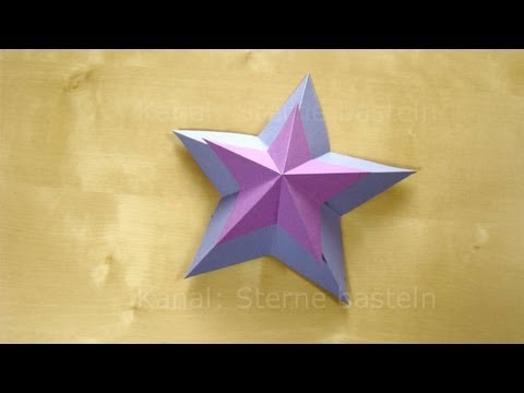 Weihnachtssterne basteln mit Papier. 3D Sterne basteln. Stern basteln für  Weihnachten für Erwachsene - YouTube