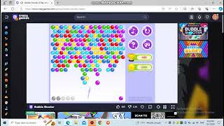 Playing Crazygame's Bubble Shooter(1/10/2024) screenshot 3