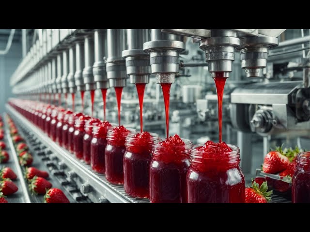 How Strawberry Jam Is Made In A Factory