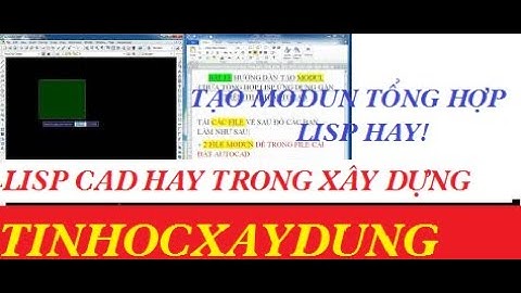 Autolisp autocad Bài 12 Tạo modul autolisp (menu autolisp) trên thanh menu autocad -  LISP CAD HAY